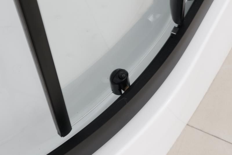 Приобрести frank душевая кабина f420 black, угловая