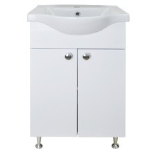 Loranto Тумба напольная с раковиной Моника New 55 55х83 см, белая (CS00071365)