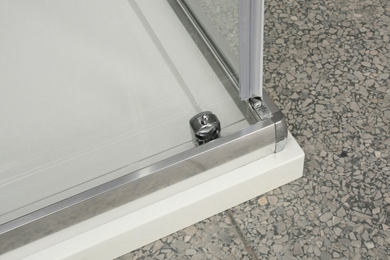 Приобрести ограждение душевое belbagno unique-a-2 750-900х750-900 хром/матовое