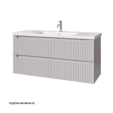 Caprigo Тумба с раковиной TERMIN-Smalty STRIPE 120 см, серая, эмаль