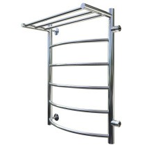 Тругор Водяной полотенцесушитель Приоритет П6 500х800 мм R с полкой и боковым подводом, хром 00-00017298