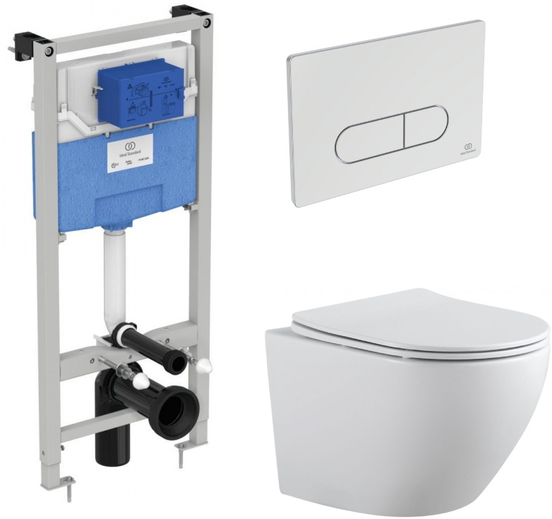 Приобрести aquanet инсталляция с унитазом rimless cetus 2.0 w lx-1901 хром