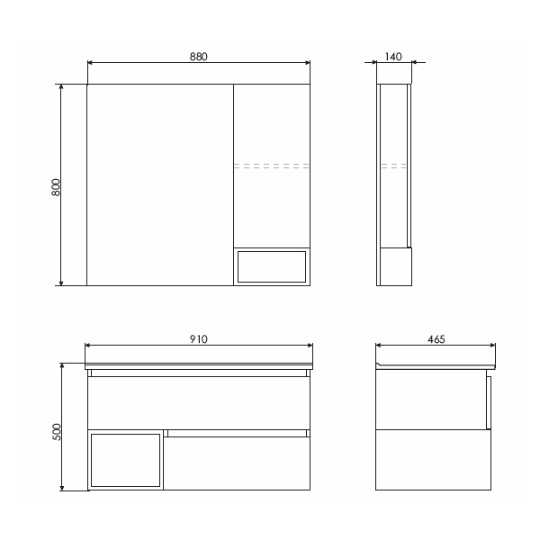 Приобрести сomforty зеркало-шкаф "турин-90" дуб бежевый