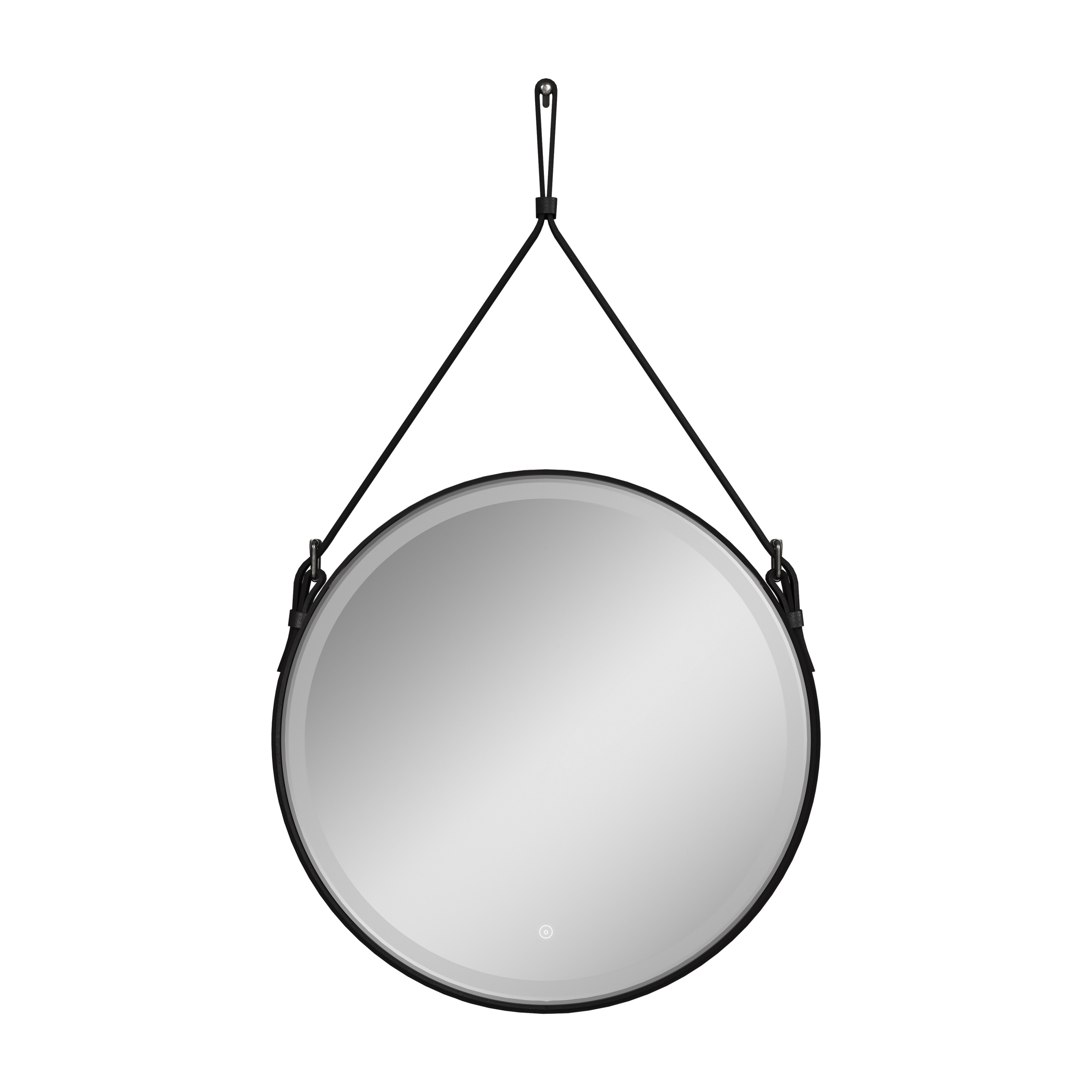 Приобрести mirsant зеркало rodeo black 65х65 см,на кожанном ремне с подсветкой ут000070023