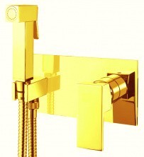 CEZARES Смеситель с гигиеническим душем UNIKA, золото UNIKA-DIF-03/24