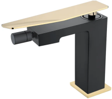 Boheme Смеситель для биде Q, черный матовый\золото 146-BG.2