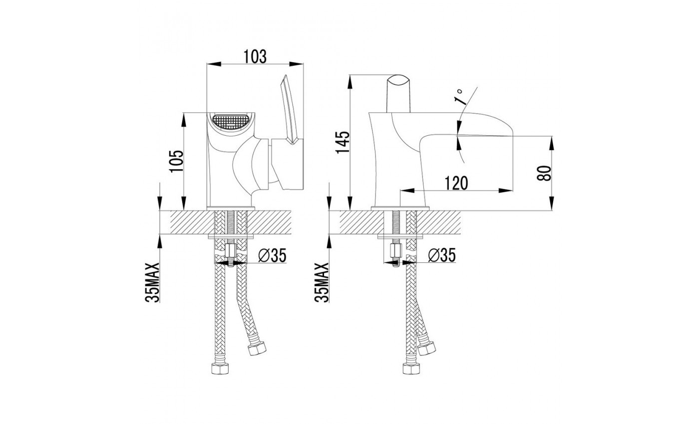 Приобрести lemark смеситель для раковины atlantiss, хром lm3246c