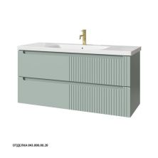 Caprigo Тумба с раковиной TERMIN-Smalty META 120 см, зеленая, эмаль