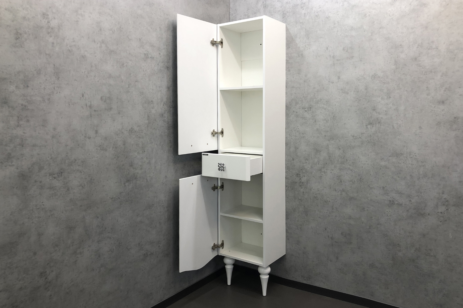 Приобрести сomforty пенал "монако-40" левая белый глянец