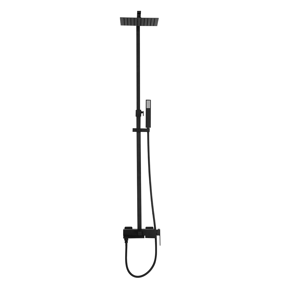 Приобрести belbagno душевая стойка luce, черный luc-vscm-nero