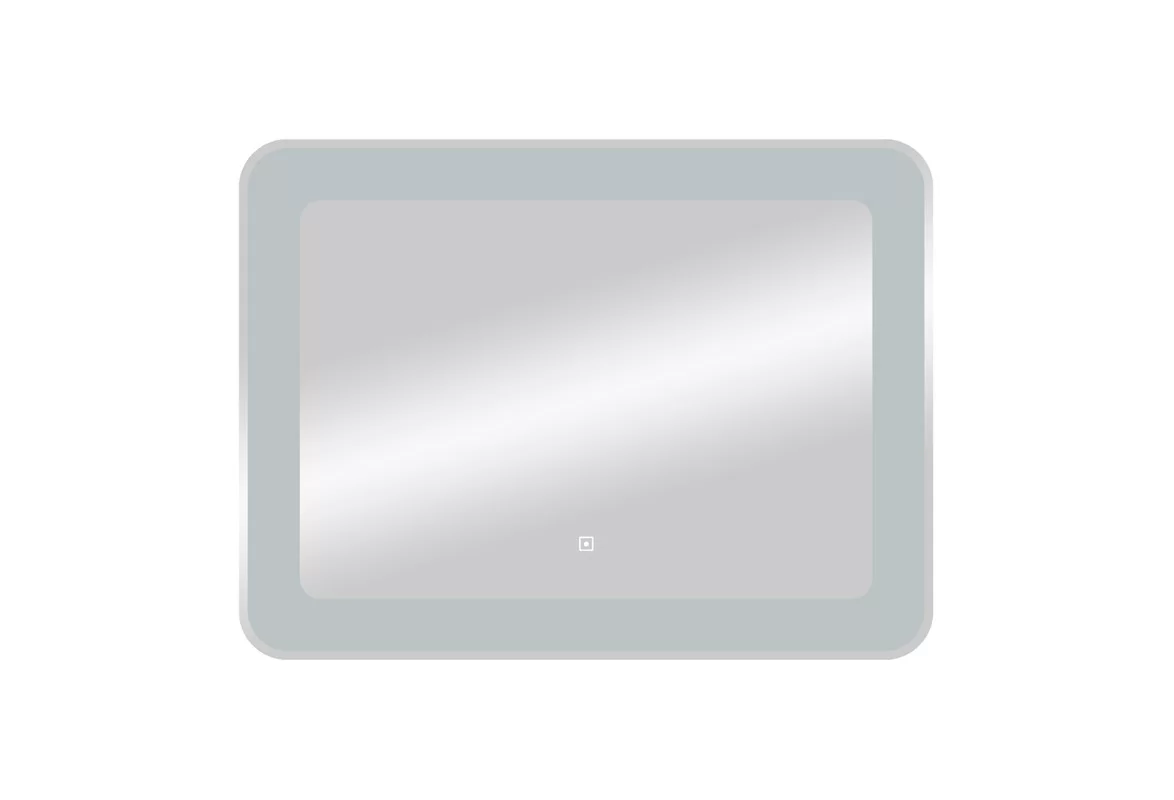 Приобрести continent зеркало с подсветкой velvette 80х70 см, белое