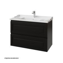 Caprigo Тумба с раковиной WALES 90 см, графит, эмаль