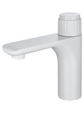 Смеситель для раковины WONZON & WOGHAND CLICK, Белый матовый (WW-A40412-MW)