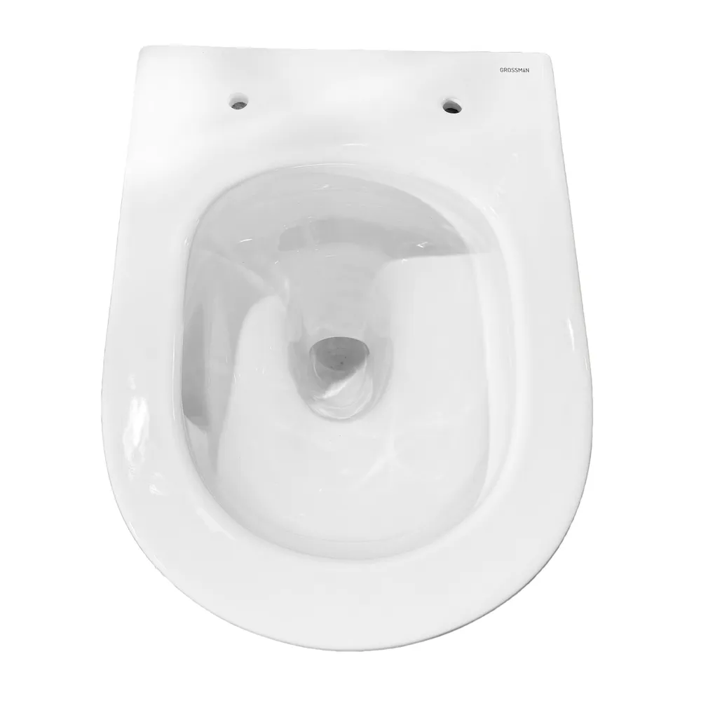 Приобрести grossman унитаз подвесной безободковый tornado с сиденьем дюропласт, микролифт, белый gr-4455sq 