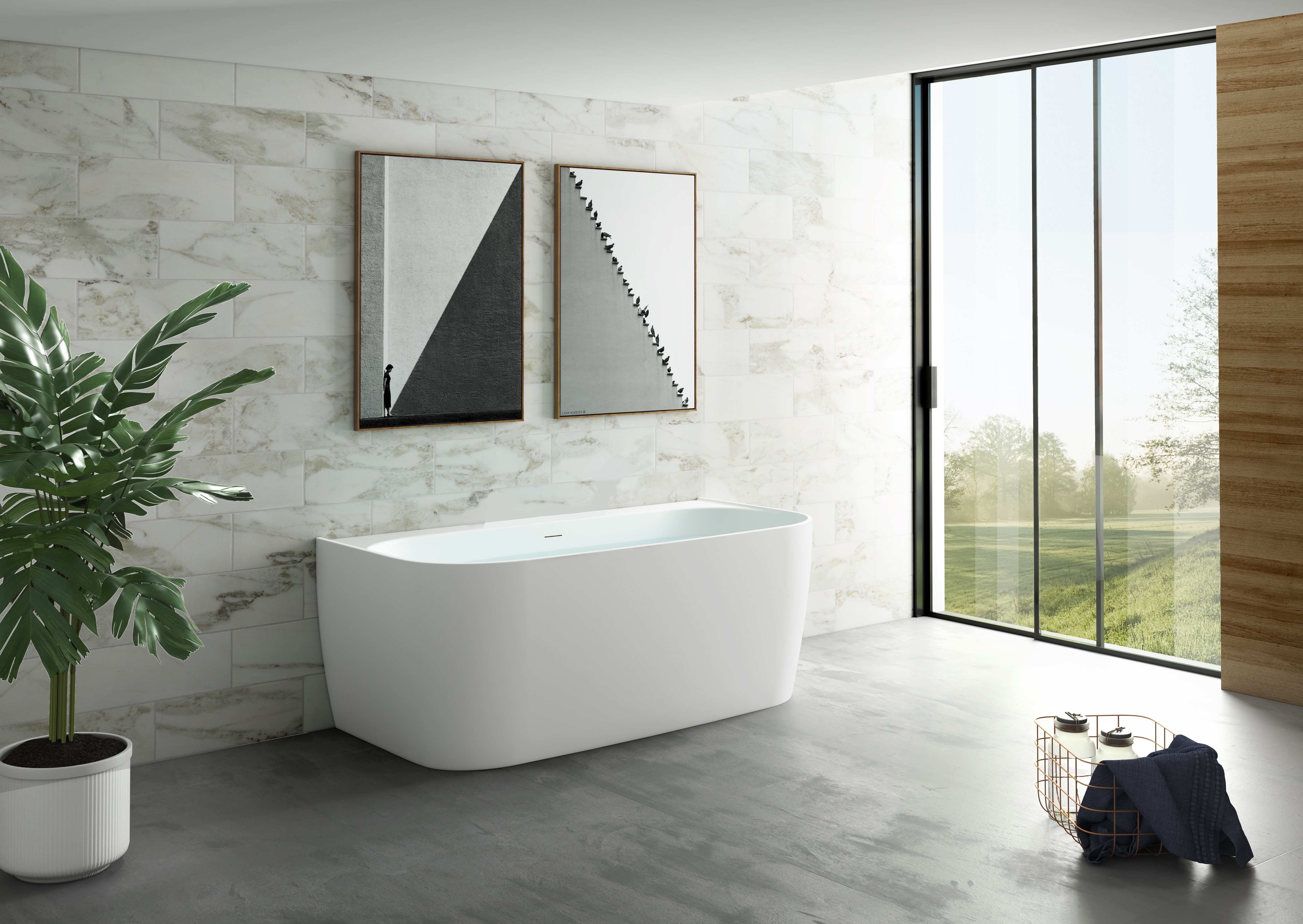 Приобрести отдельностоящая акриловая ванна allen brau priority 170x78 2.31003.21