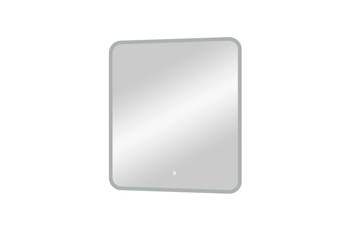 Приобрести continent зеркало с подсветкой glamour 80х90 см, белое