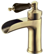 Boheme Смеситель для раковины Vogue, бронза\белый 201-BSW