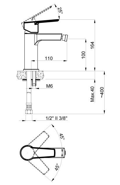 Приобрести смеситель для биде azario enzo, az-15716601