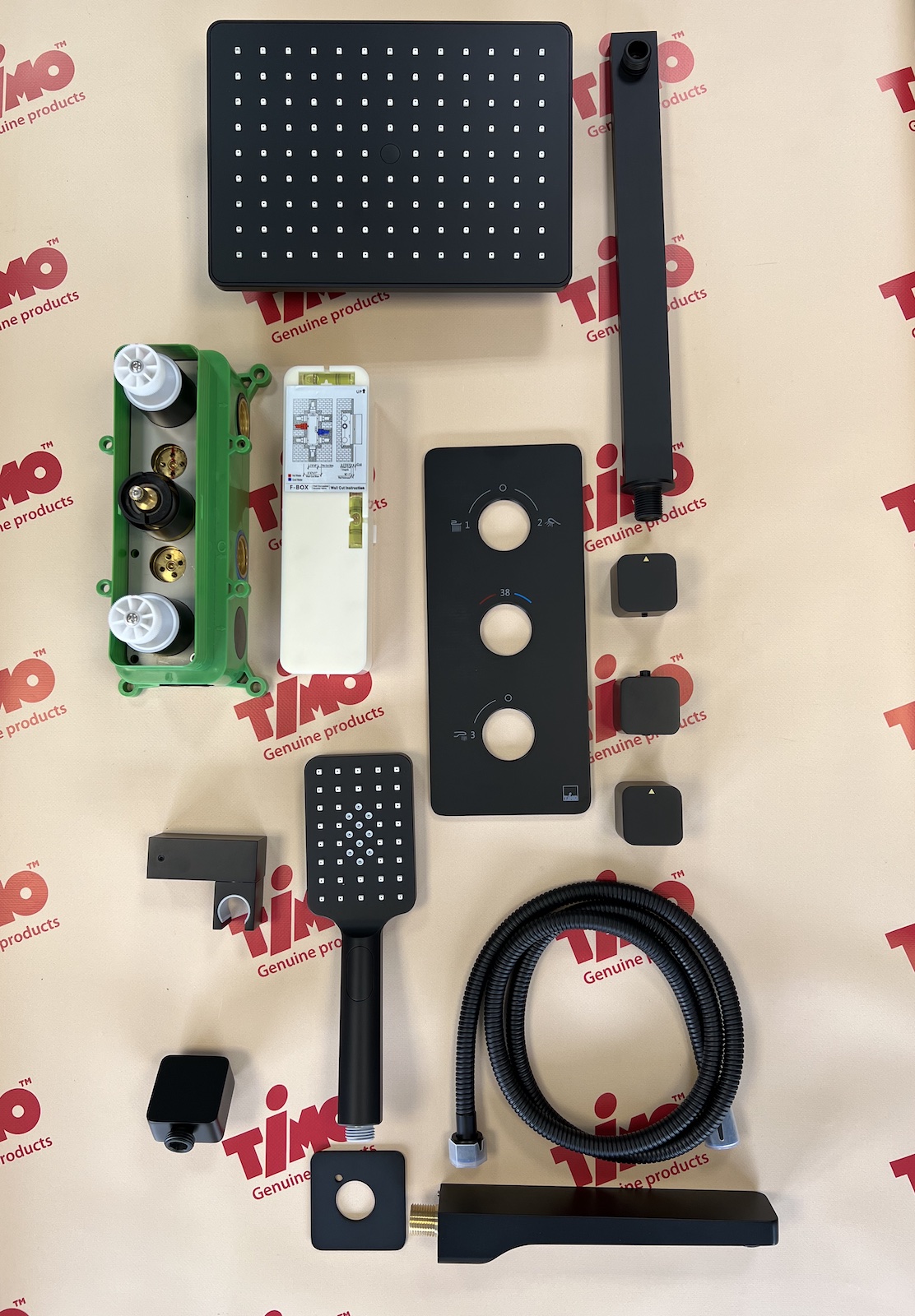 Приобрести душевая система встроенная с термостатом timo petruma sx-5049/03sm черный