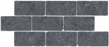 Декор напольный Kerama Marazzi Роверелла Бордюр серый темный мозаичный