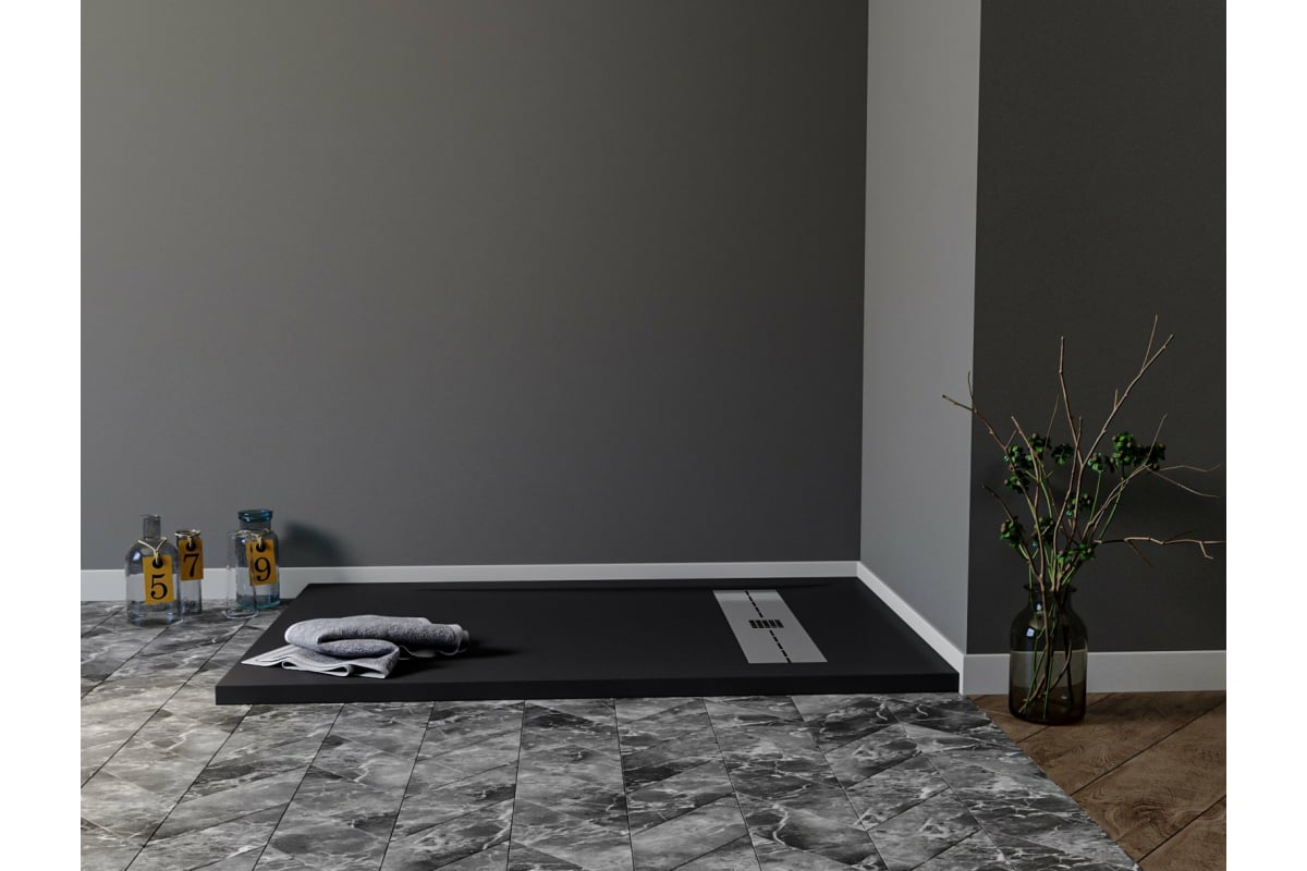 Приобрести aquanet душевой поддон delight 160х80 см, черный