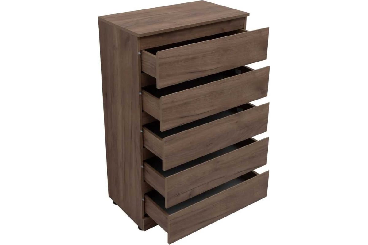 Приобрести aquanet комод сканди 70x40 см, дуб крафт (5 ящиков)
