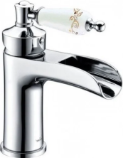 Boheme Смеситель для раковины Vogue, хром\белый 221-PR