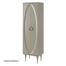 Caprigo Пенал MILANO 50 см, серый, эмаль