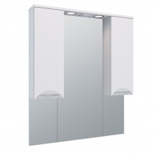 AQUA DE MARCO Зеркало-шкаф ELEGANSE 85 см, белый\хром 1085CELE