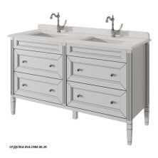 Caprigo Тумба с раковиной ALBION PROMO 140 см, белая