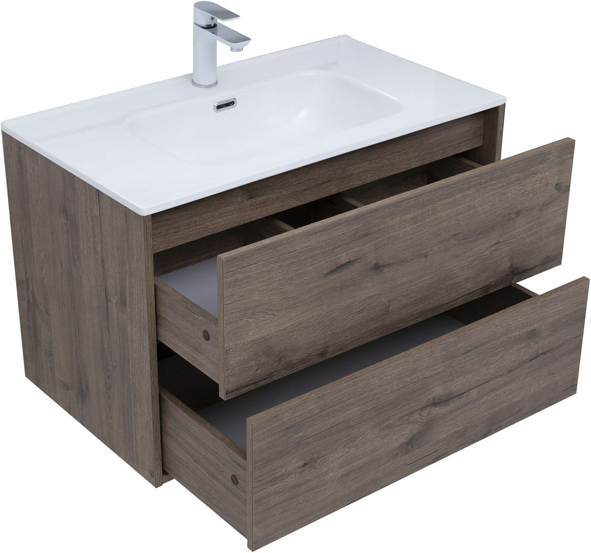 Приобрести aquanet тумба с раковиной lino 80 см, дуб веллингтон