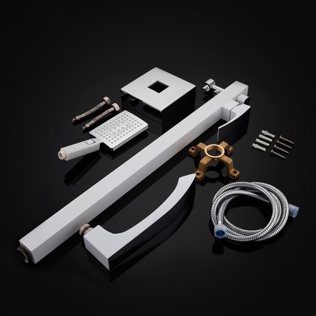 Приобрести gappo смеситель для ванны g3007-8 напольный. белый/хром 92037