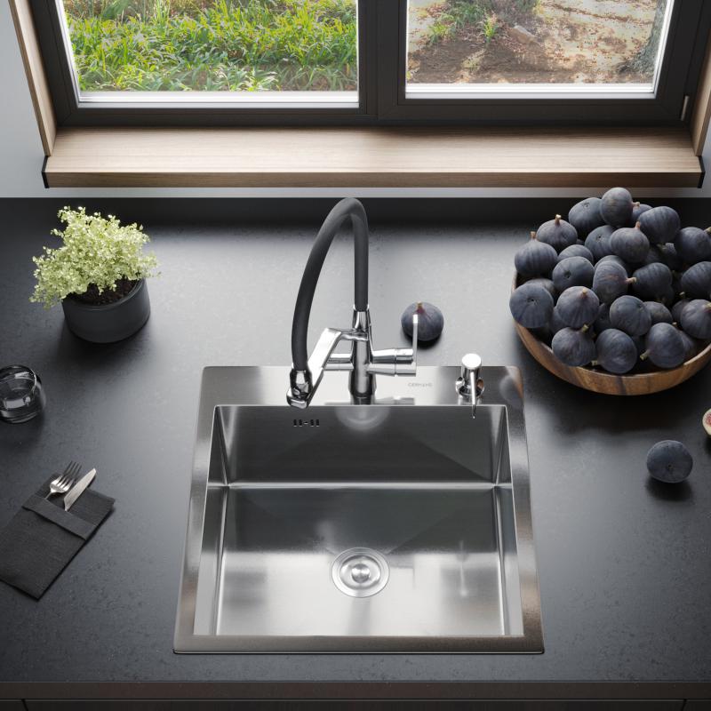 Приобрести gerhans кухонная мойка 50х50 см, сатин