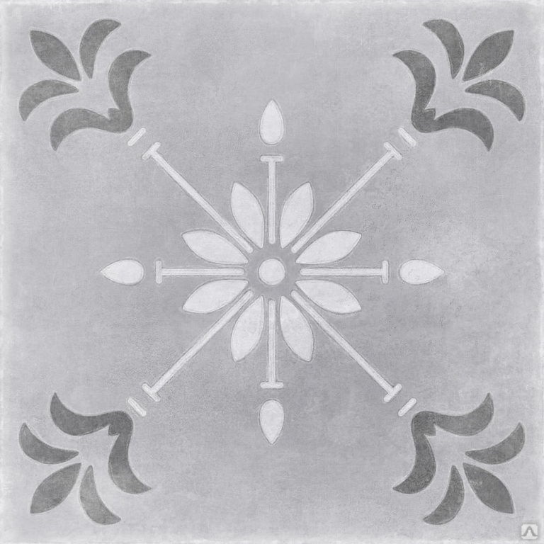 Приобрести керамогранит cersanit motley 29,8х29,8см, пэчворк цветы, светло-серый