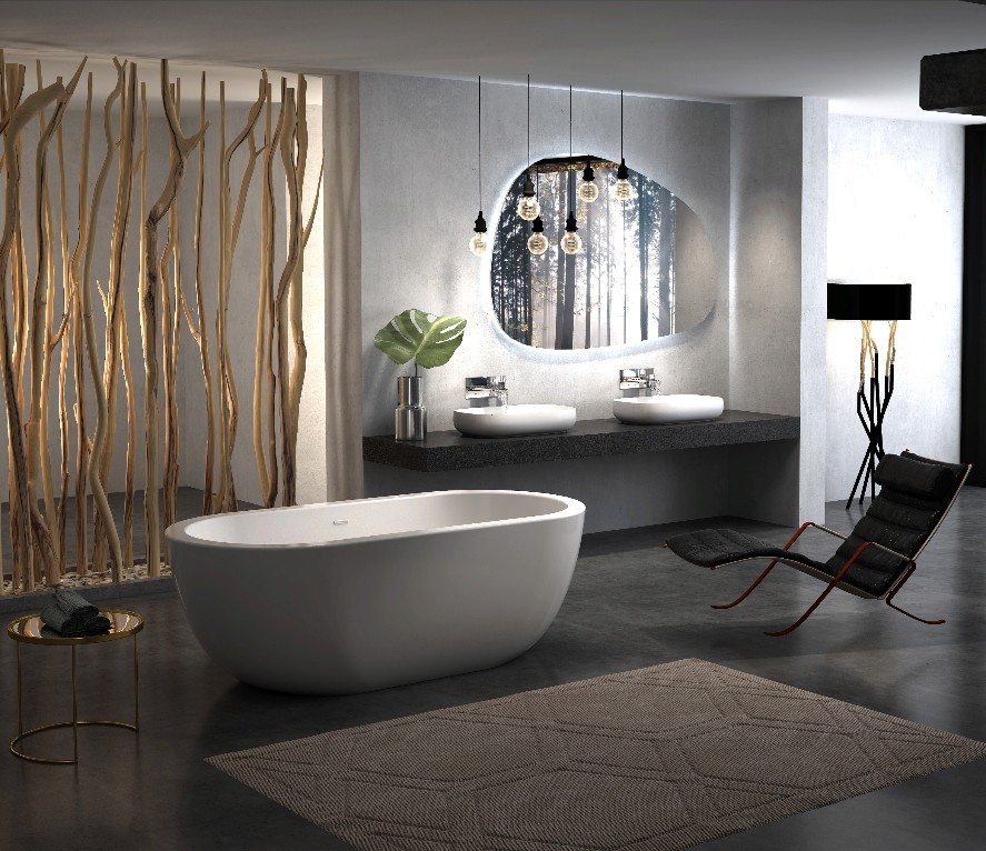 Приобрести ванна акриловая отдельностоящая belbagno 180х85 см, bb13-1800