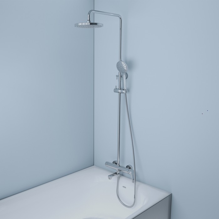 Приобрести iddis душевая система joker, круглая d-200мм, хром joksb1fi06