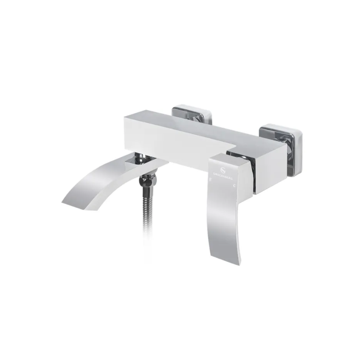 Приобрести grocenberg смеситель для ванны, белый\ хром gb8007wc