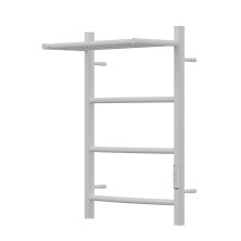 Полотенцесушитель электрический Point 400х600 Афина с полкой П3, белый PN04846PW