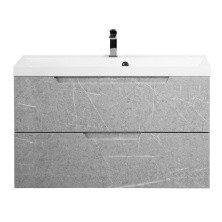 BelBagno Тумба с раковиной VITTORIA 100 см, подвесная Toros Bianco, белая раковина