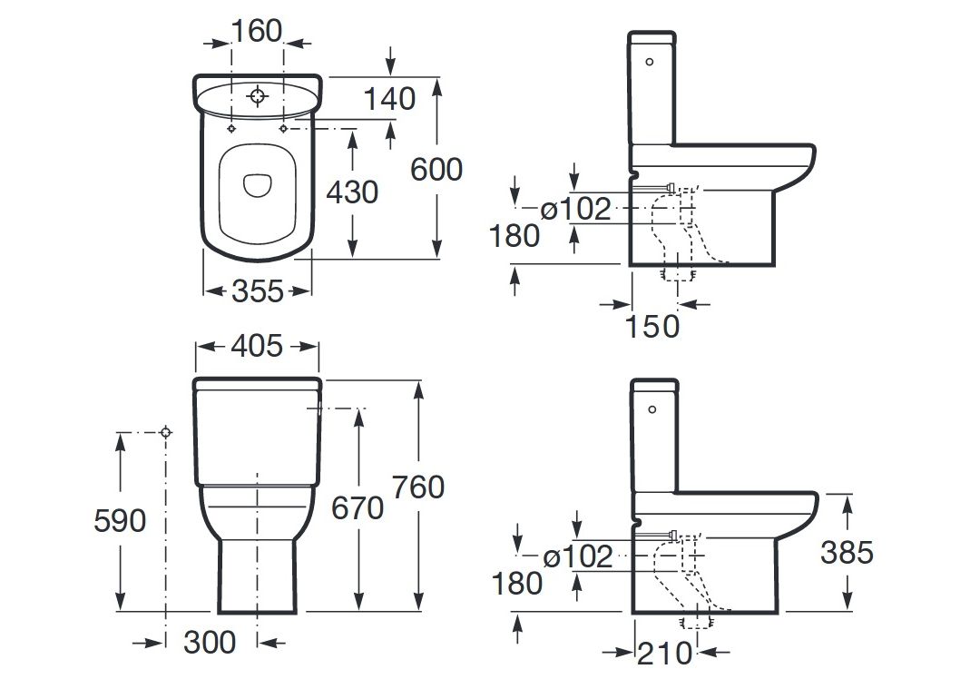 Приобрести напольный унитаз-компакт roca dama senso compacto 600 мм,7.3425.1.800.0; 7.3415.1.b00.0