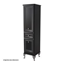 Caprigo Пенал FRESCO 42 см, правый, черный, эмаль