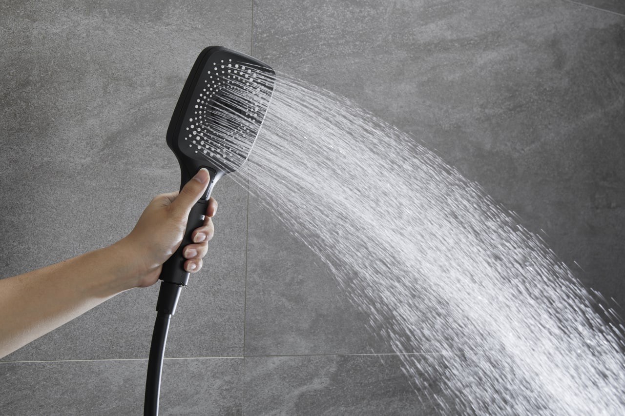 Приобрести savol душевая система d 300мм, прямоугольная, черный матовый sk-h3145h