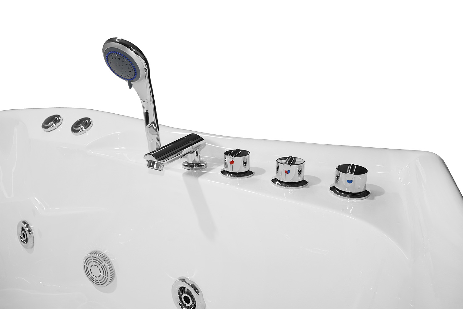 Приобрести loranto ванна акриловая с гидромассажем 170х120 см, белая, левосторонняя (cs-806nl)