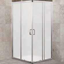 Ограждение душевое BelBagno UNIQUE-A-2 850-1000х850-1000 хром/матовое