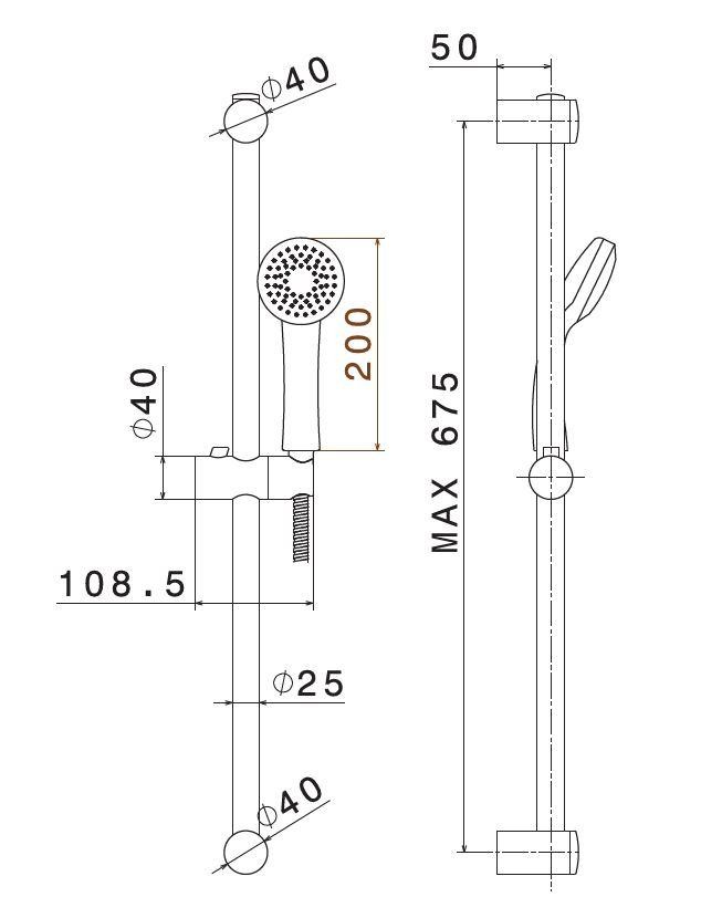 Приобрести kerama marazzi душевой гарнитур piano 675мм, хром 69356km.21.018