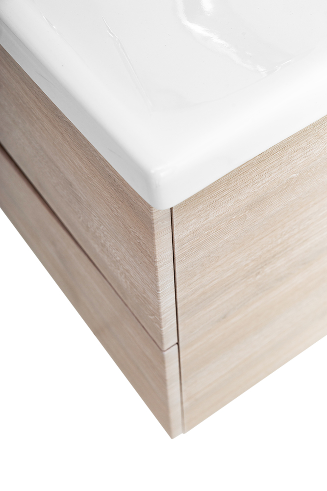 Приобрести belbagno тумба с раковиной marino-cer 80 см, подвесная rovere grigio, белая раковина