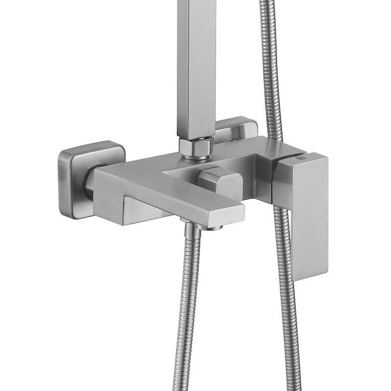 Приобрести haiba душевая система, квадратная d-200мм, нержавеющая сталь hb24803-2