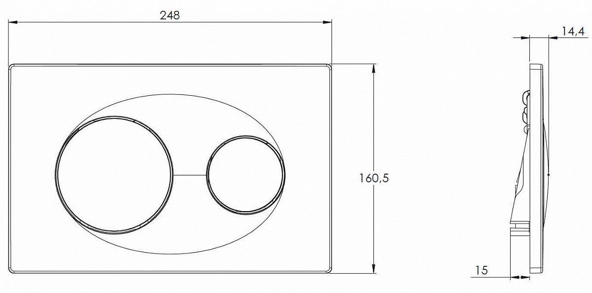 Приобрести azario смывная клавиша, золотая глянцевая az-8200-0014