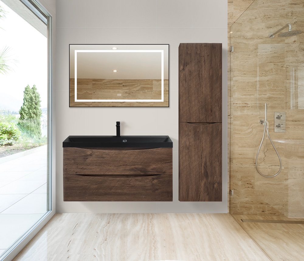 Приобрести belbagno зеркало 98,5х68,5 см spc-kraft-985-685-tch-warm-nero