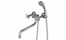 LEMARK Смеситель для ванны Practica, двухвентильный, хром LM7551C